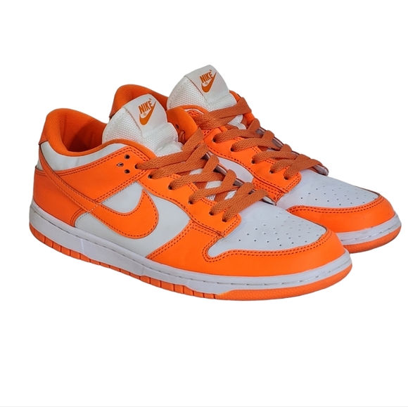 Nike Dunk Low Retro SP Syracuse CU1726 White Orange Blaze Mens Size 8.5 Women 10 - Picture 2 of 11